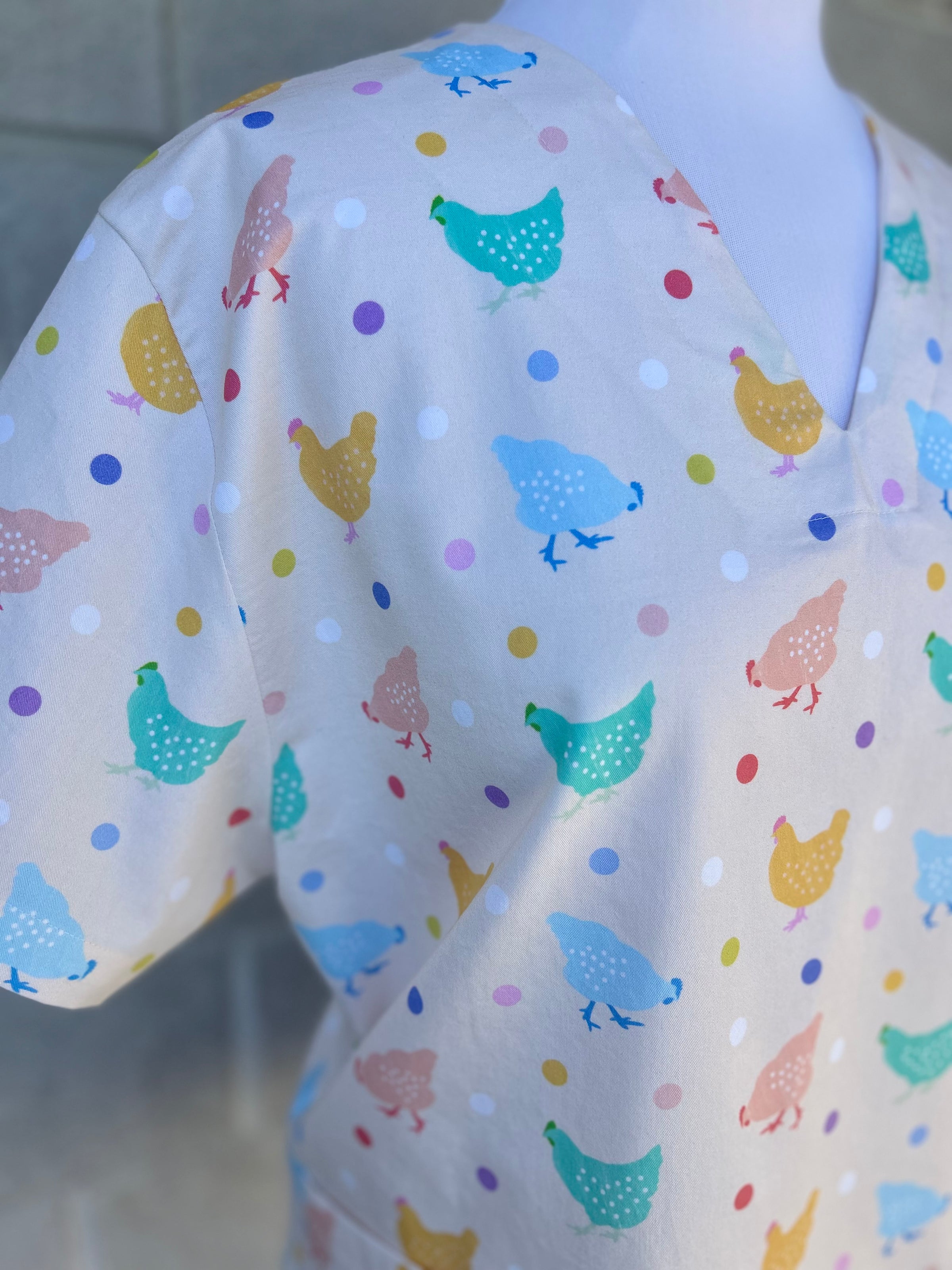 Hen Frolic Scrub Top (Pre-order)