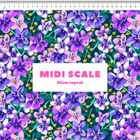 Wild Violets Scrub Top (Pre-order)