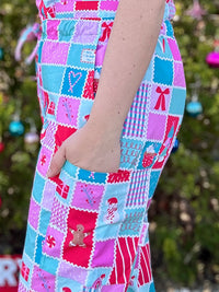 Christmas Quilt Scrub Set (Ready made size M)