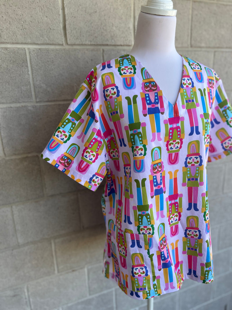 Nutty so Bright Scrub Top