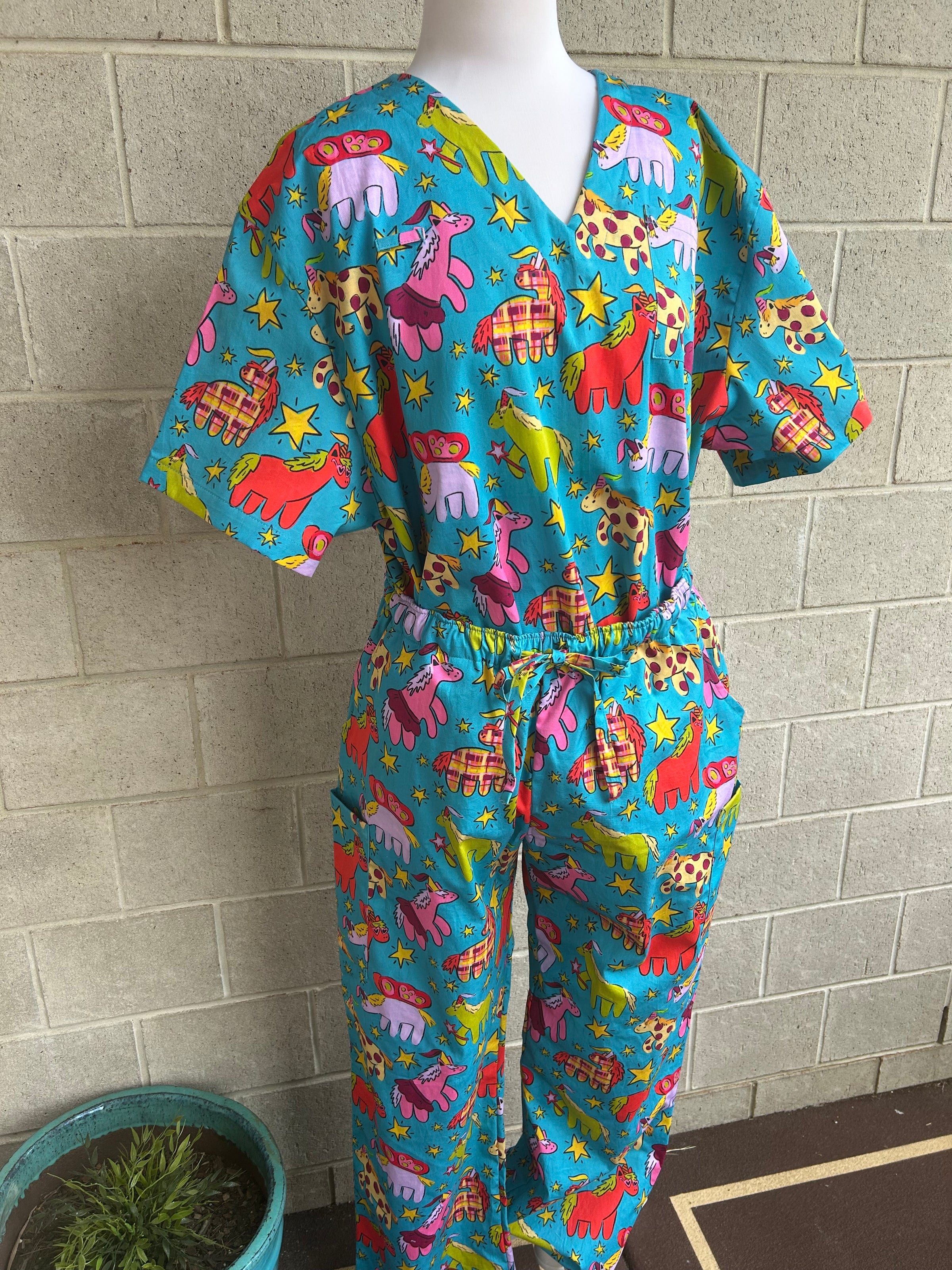 Horsey Kingdom Scrub Set (Pre-order)