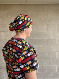 Wrapped lollies Scrub Cap (for long hair)