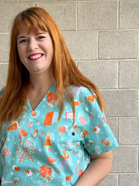 Showgirl scrub top