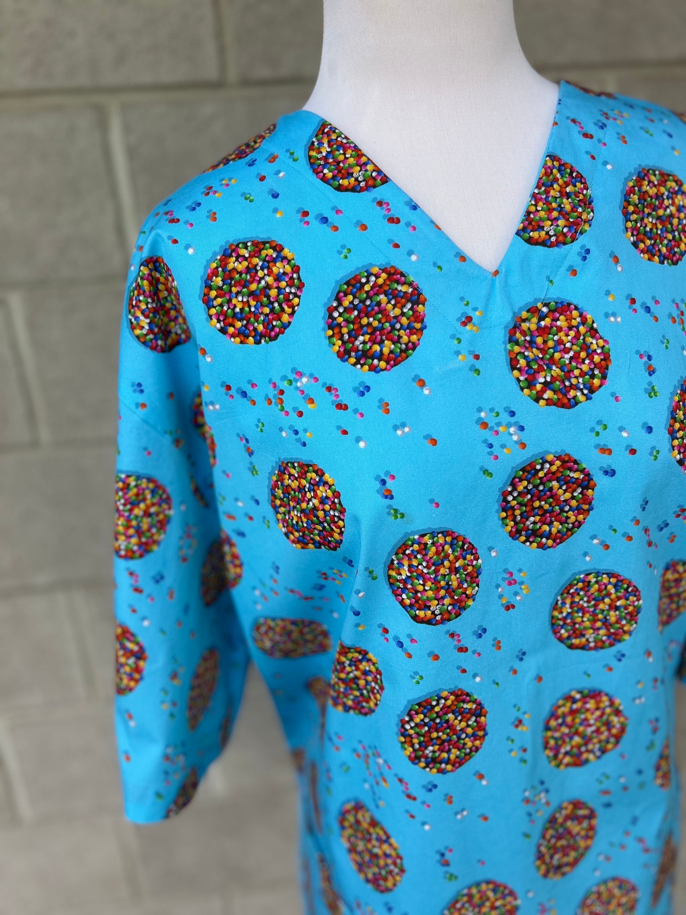 Freckles blue Scrub Top (Pre-order)