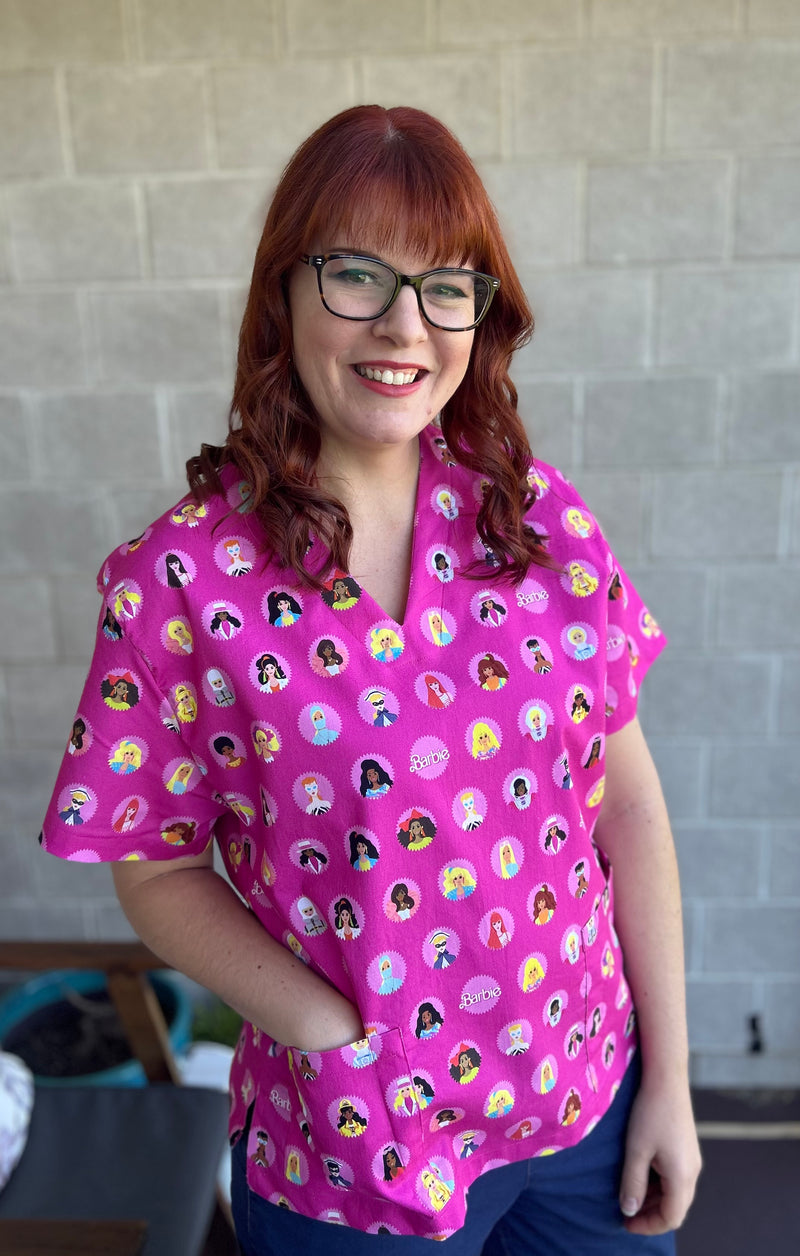 Barbie World Scrub top