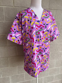 Party mix Scrub Top (Pre-order)