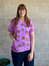 Freckles purple Scrub Top (Pre-order)