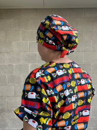 Wrapped lollies Scrub Cap (for long hair)