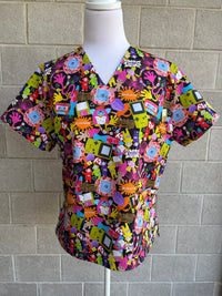 90’s Mash up Scrub Top (Pre-order)