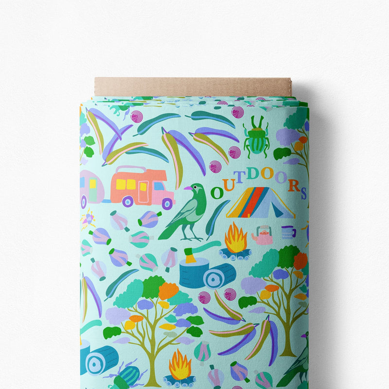 Little Oz Outdoors sky Scrub Top (Pre-order)