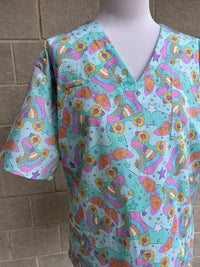Retro Skates Scrub Top (Pre-order)