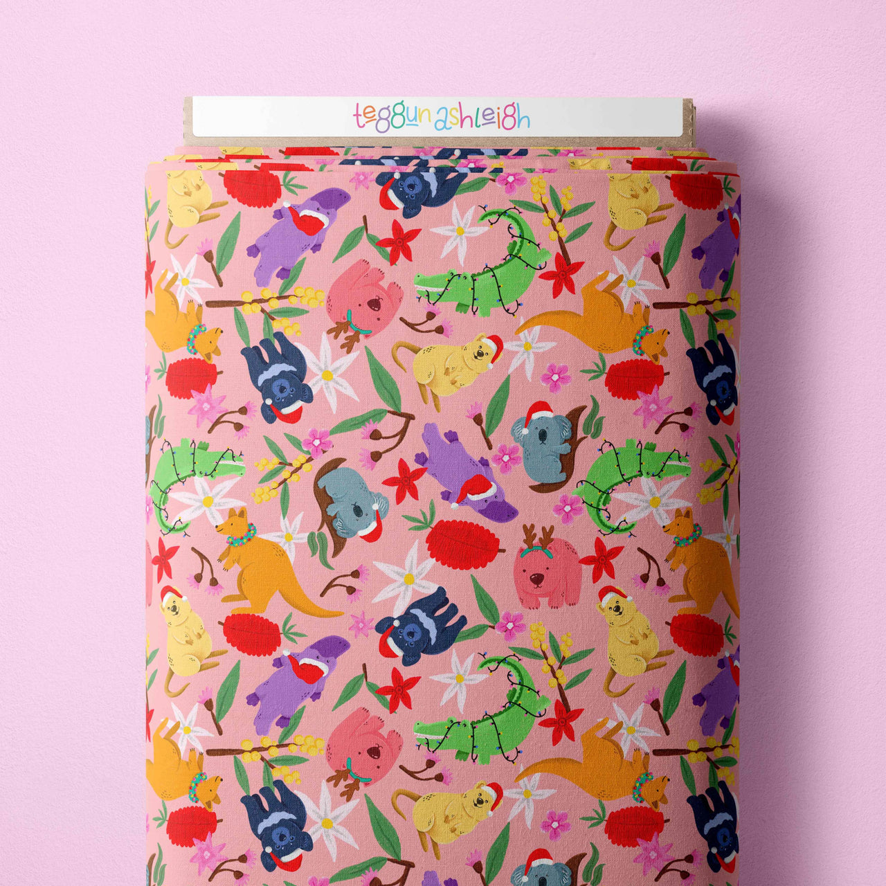 Aussie Christmas Animals Scrub Top (Pre-order)
