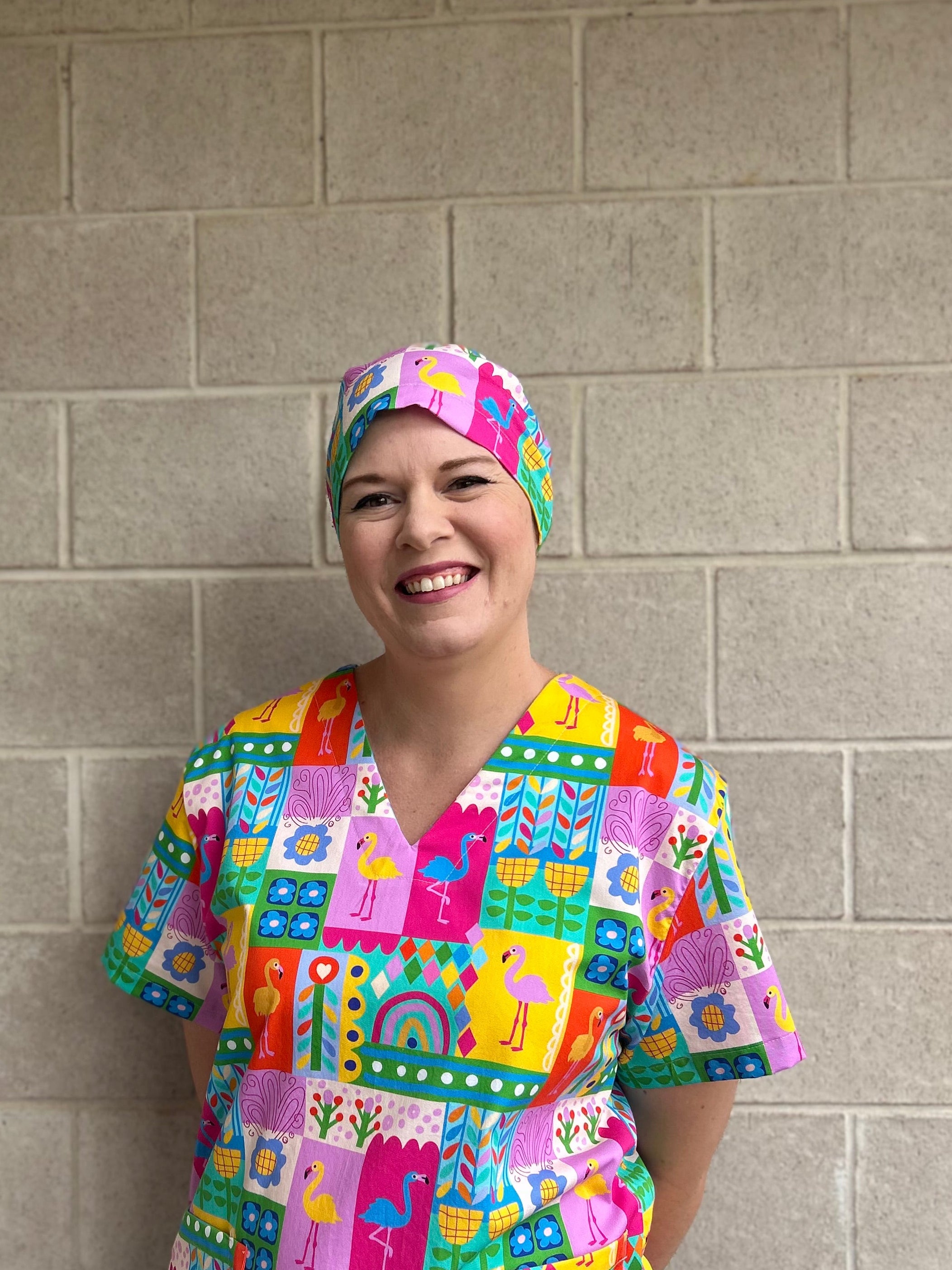Flamingo freedom Scrub Cap (for long hair)