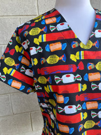 Wrapped lollies Scrub Top (Pre-order)