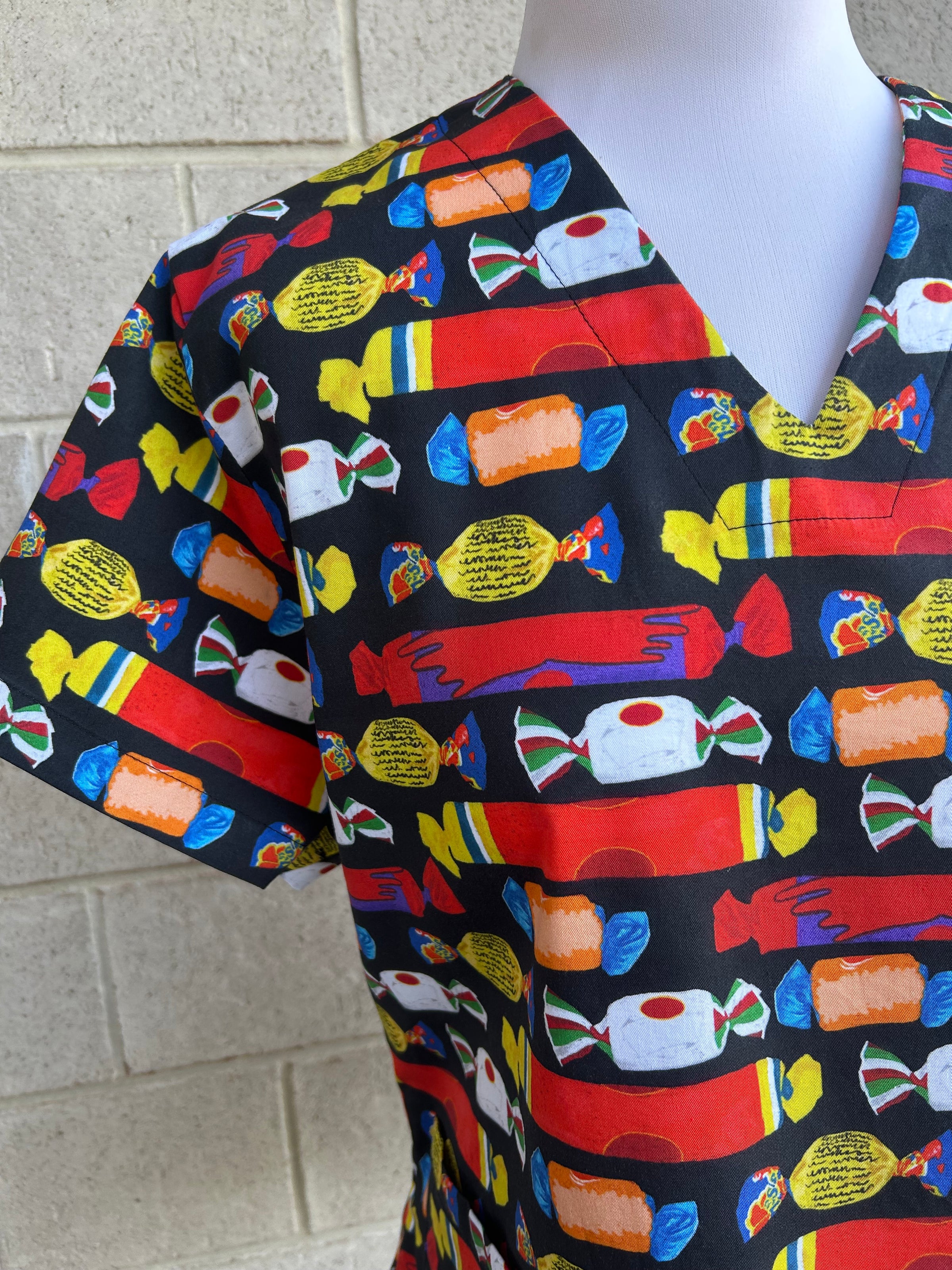 Wrapped lollies Scrub Top (Pre-order)