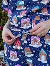 Gingerbread Village Scrub Set