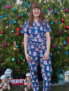 Gingerbread Village Scrub Set