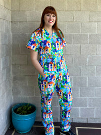 Starlight Village Scrub Top (Pre-order)