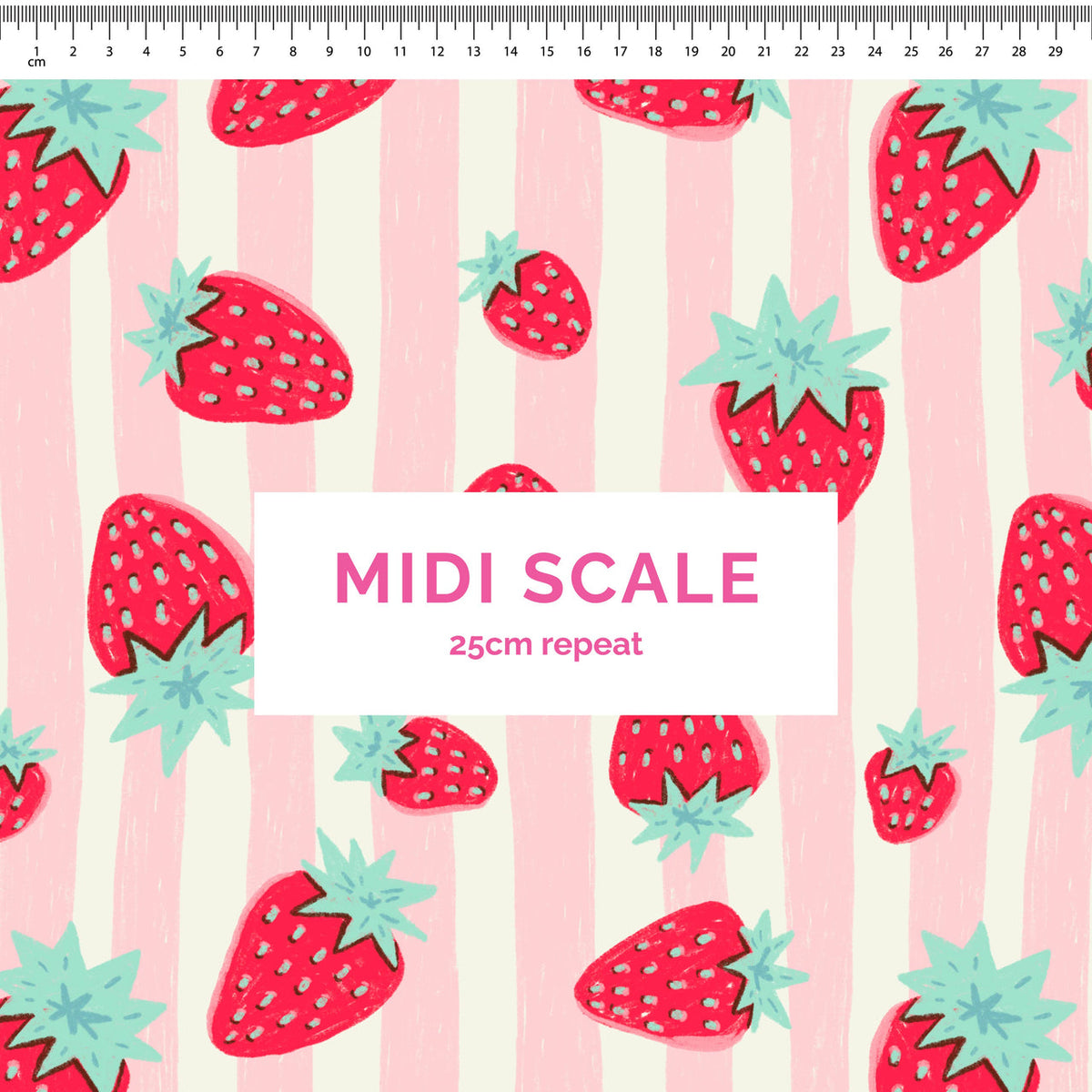 Strawberry stripes Scrub Set (Pre-order)