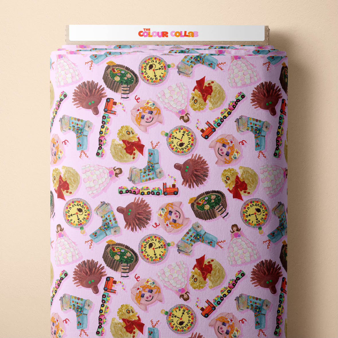 Woman’s Weekly Birthday Cakes scrub top (In stock, made to order)