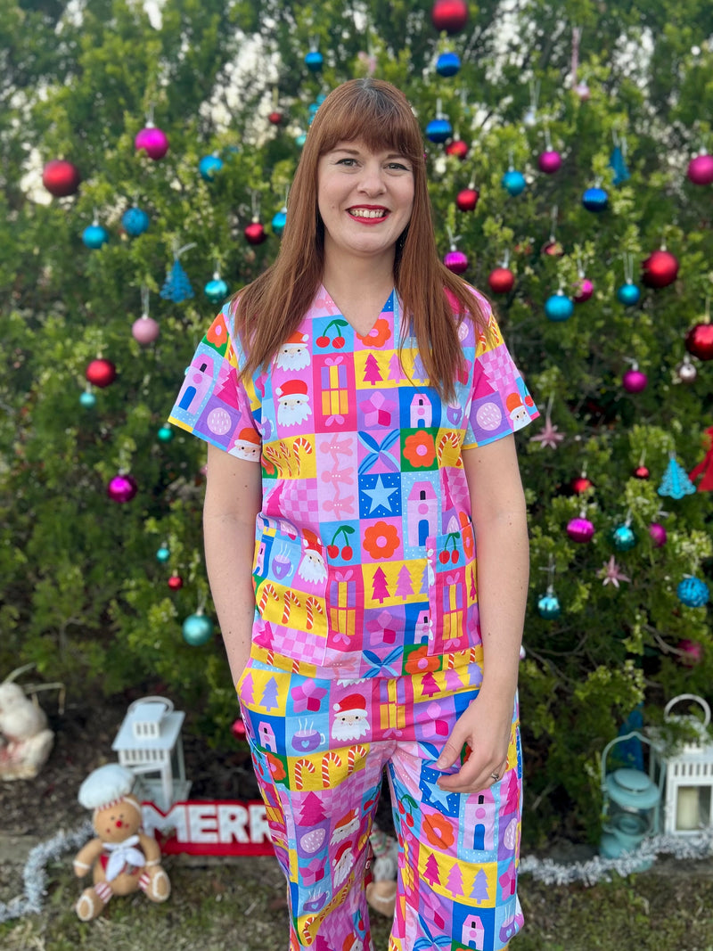 Jolly Dream house Scrub Top