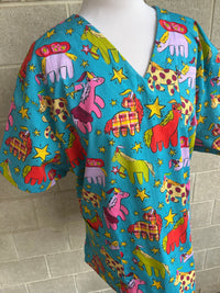 Horsey Kingdom Scrub Top (Pre-order)