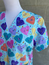 Galentines candy scrub top