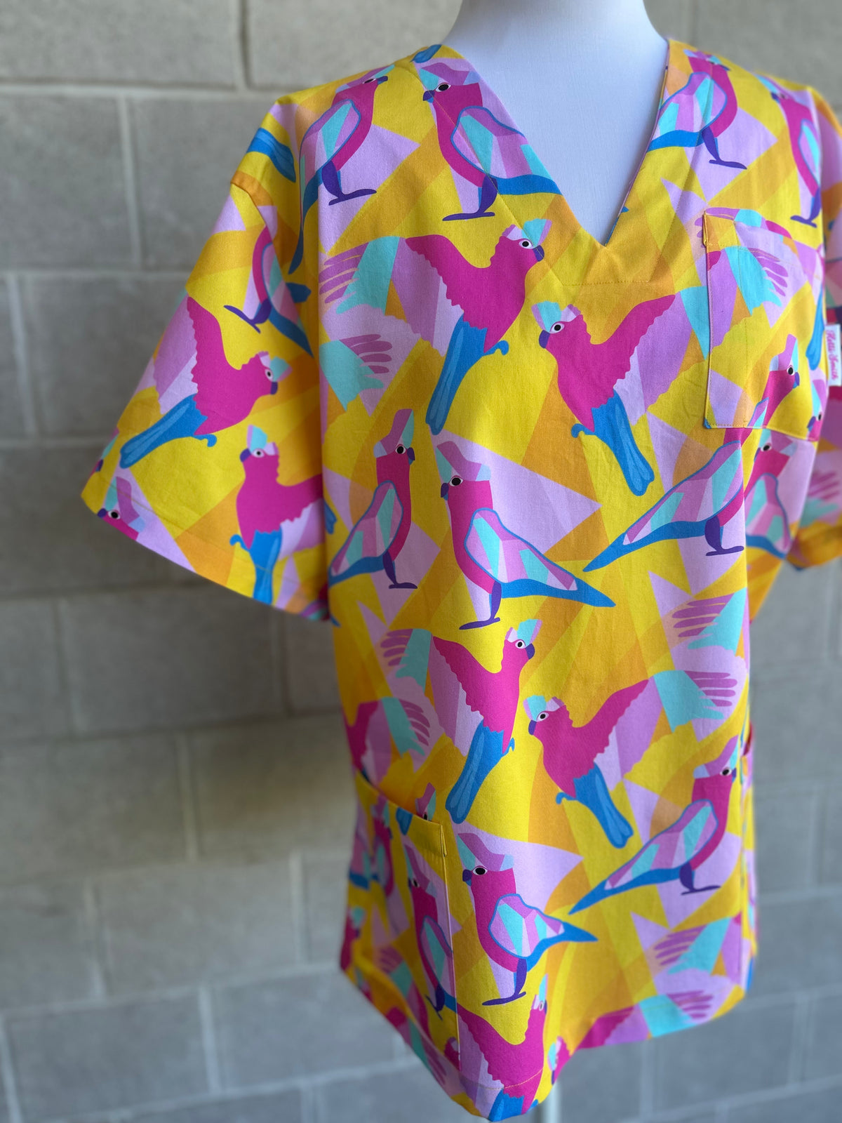 Geo Galahs yellow Scrub Set (Pre-order)