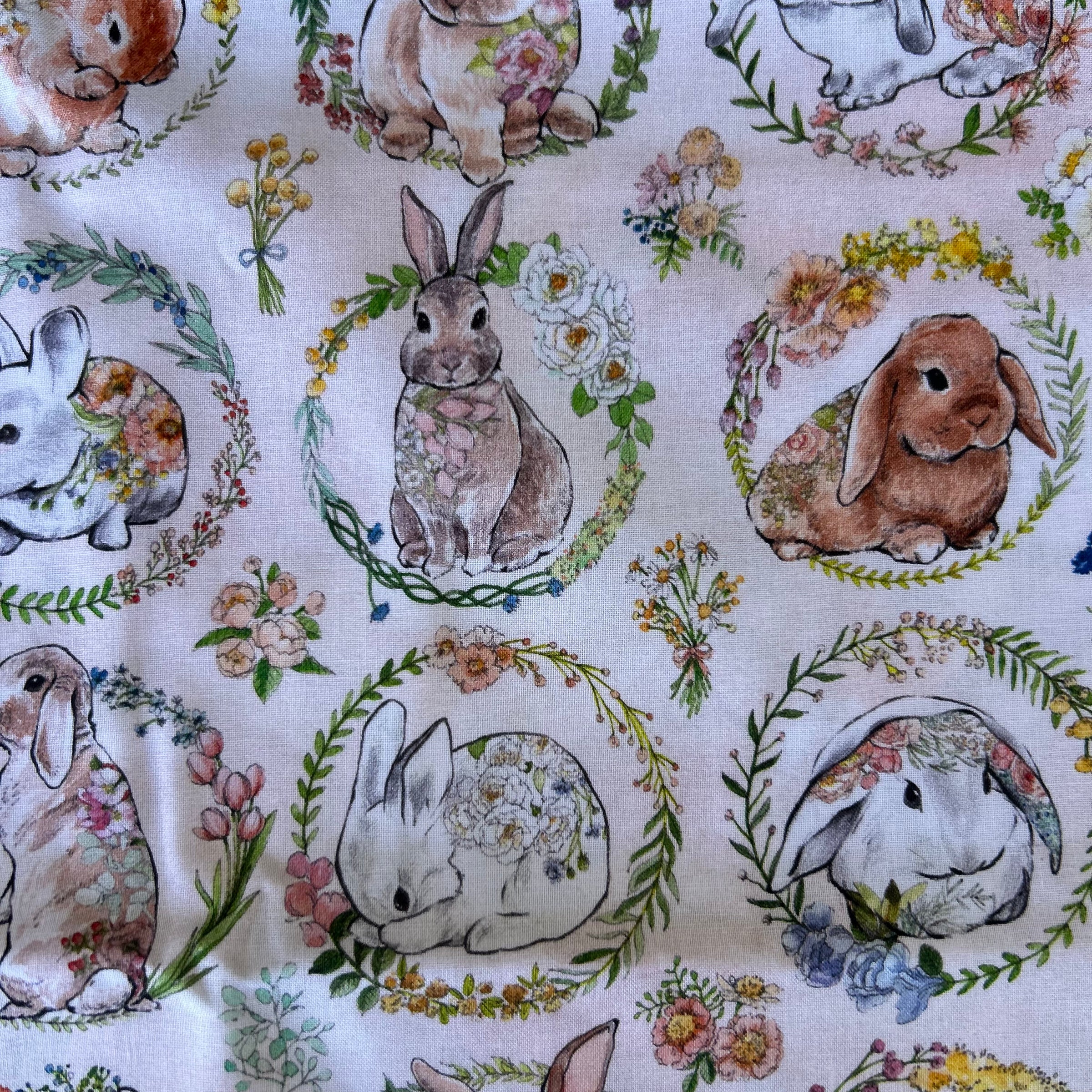 Bunny Wreath Scrub top