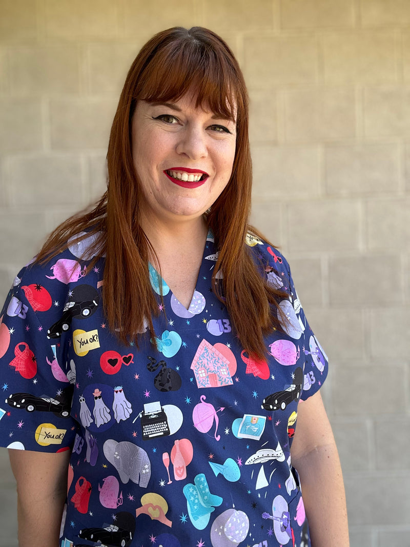 Eras scrub top (April pre-order)