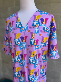 Collie Cute Taffy Scrub Top (Pre-order)