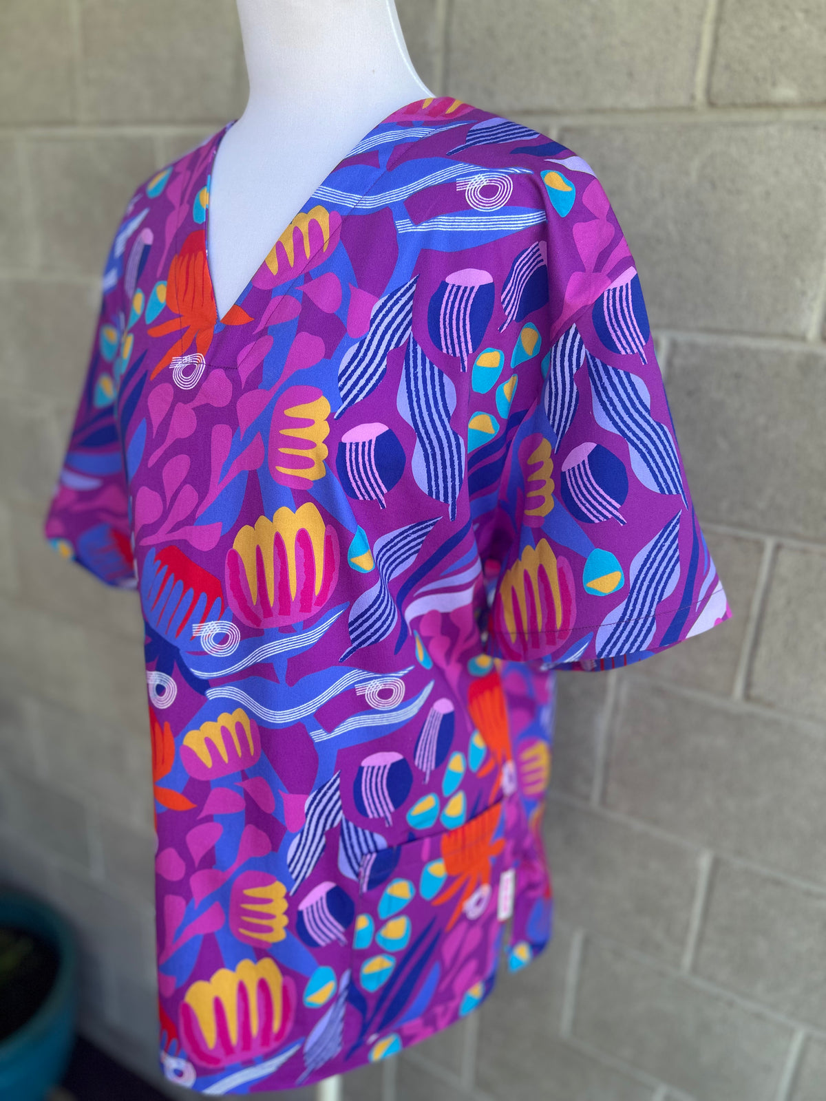 Bush Dancer Violet Scrub Set (Pre-order)