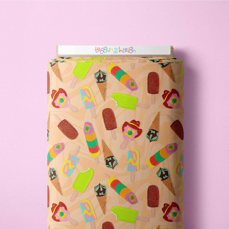 For the love of ice cream peach Scrub Top (Pre-order)