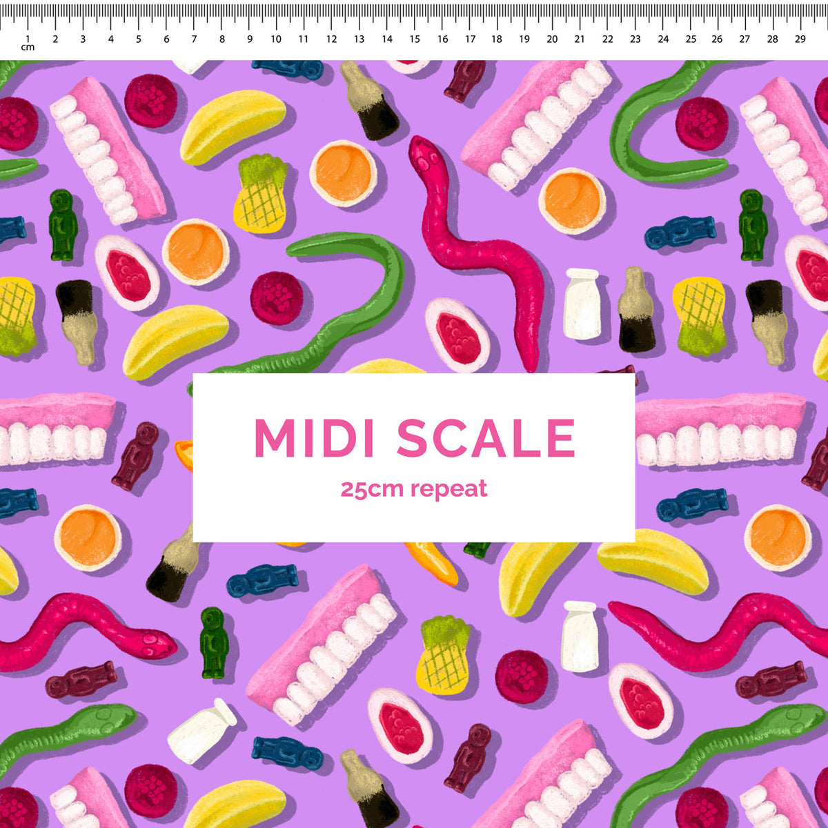 Party mix purple Scrub Top (Pre-order)