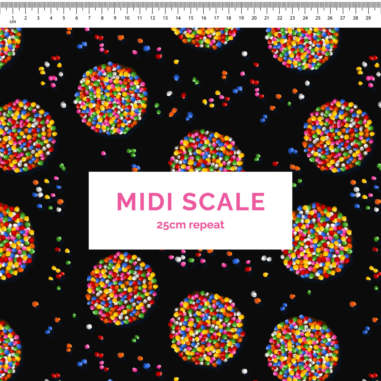 Freckles black Scrub Top (Pre-order)