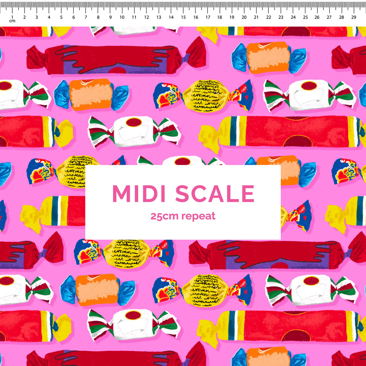 Wrapped lollies Scrub Top (Pre-order)