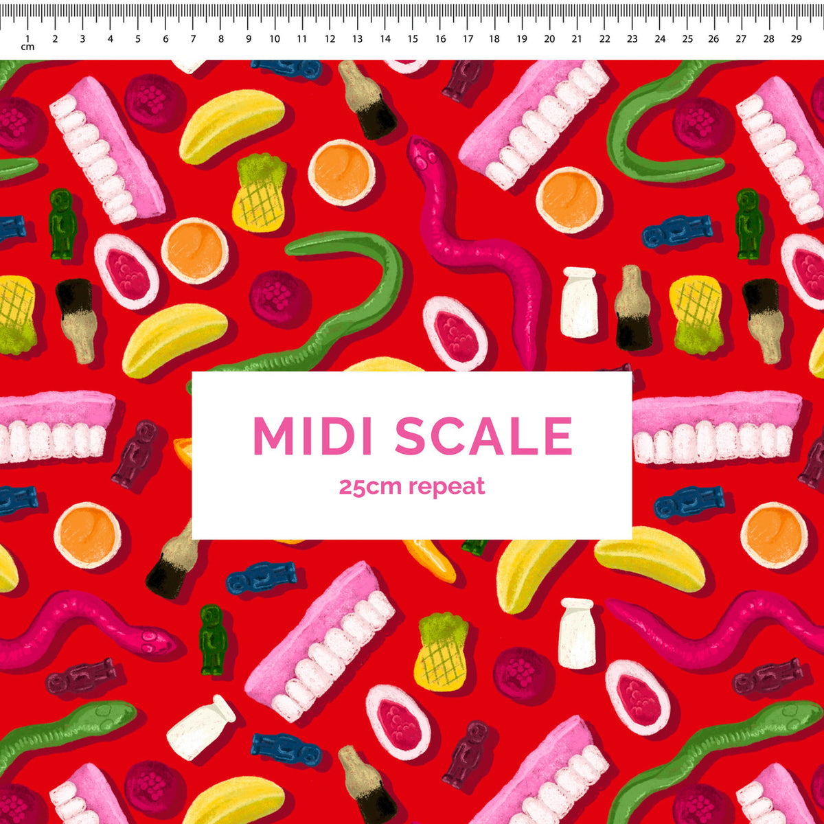 Party mix red Scrub Set (Pre-order)