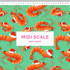 Christmas Prawns Green Scrub Set (Pre-order)