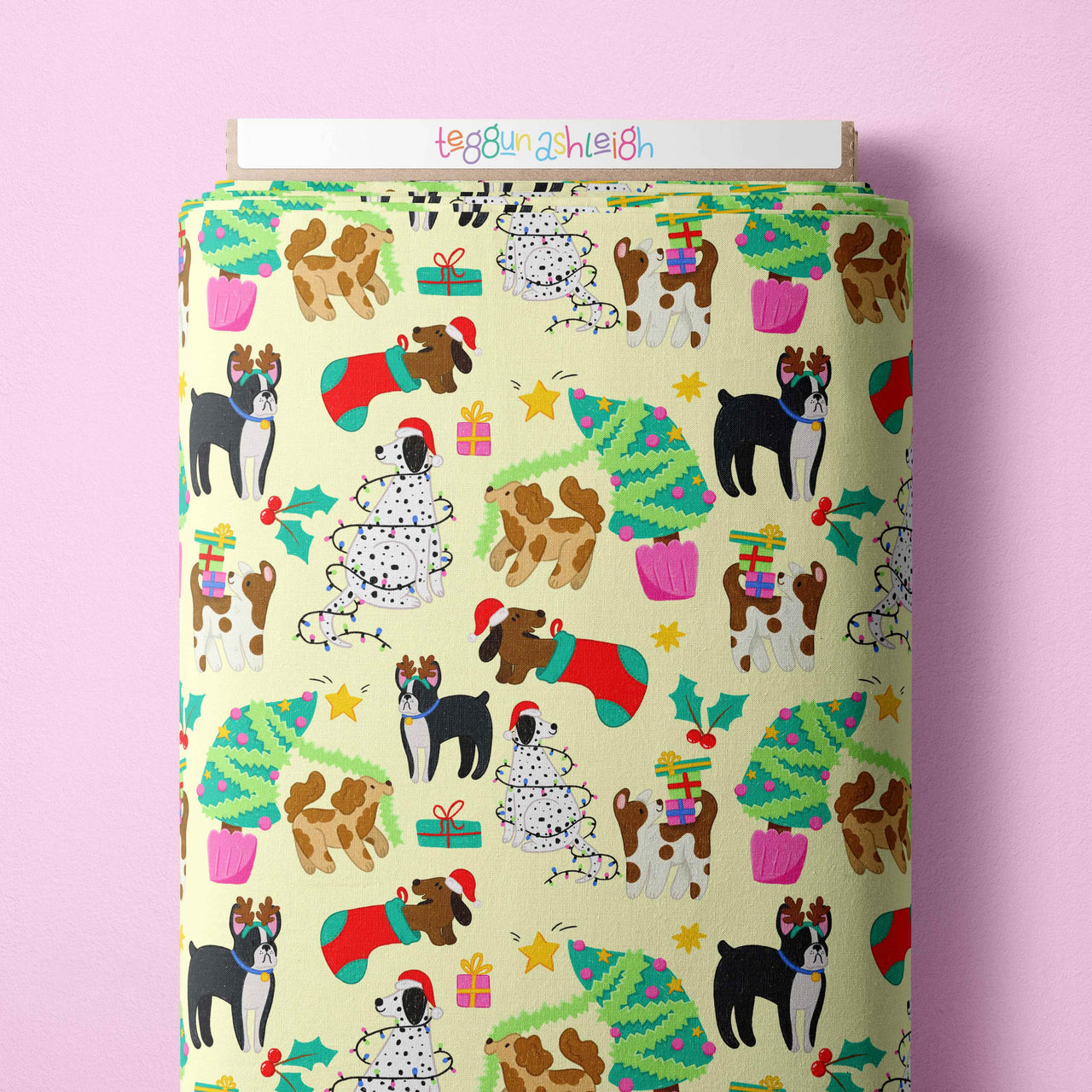 Christmas Dogs baby yellow Scrub Set (Pre-order)