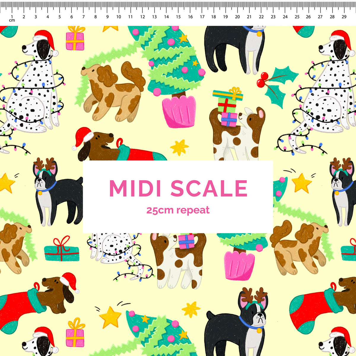 Christmas Dogs baby yellow Scrub Set (Pre-order)