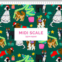 Christmas Dogs Green Scrub Set (Pre-order)