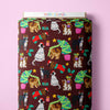 Christmas Dogs Maroon Scrub Set (Pre-order)