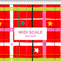 Plaid stars Scrub Set (Pre-order)