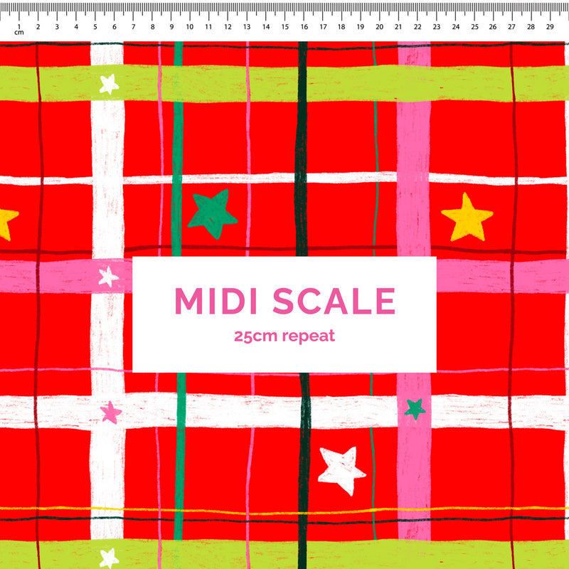 Plaid stars Scrub Set (Pre-order)