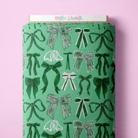 Bows Green Scrub Set (Pre-order)