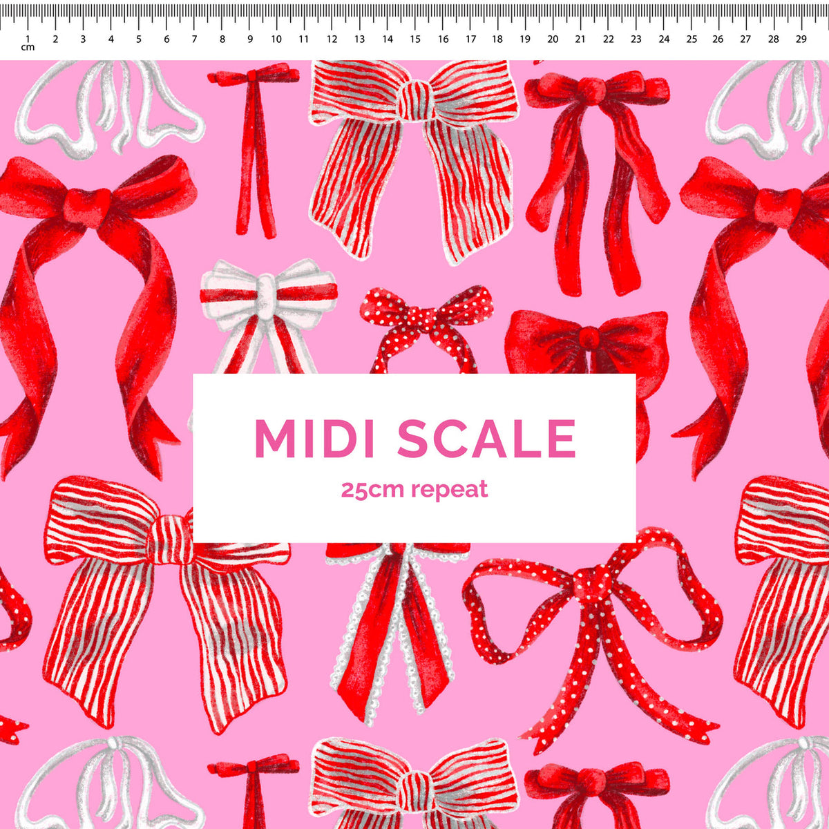 Bows Red on pink Scrub Set (Pre-order)