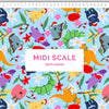 Aussie Christmas Animals Blue Scrub Set (Pre-order)