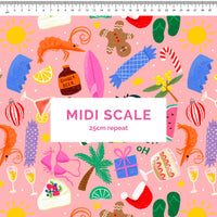 Aussie Christmas peach Scrub Set (Pre-order)