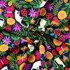 Kitty Cat Strawberry Patch black Scrub Set (Pre-order)