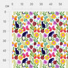 Kitty Cat Strawberry Patch white Scrub Set (Pre-order)
